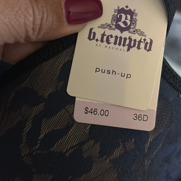 B-tempt’d Elegant Blue Lace Bra, Size: 36D, NWT - Picture 4 of 4